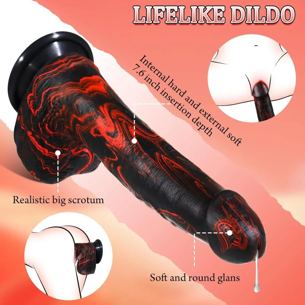 Thick Dildos Vibrator with Thrusting Rated 5.00 out of 5 based on 1customer rating