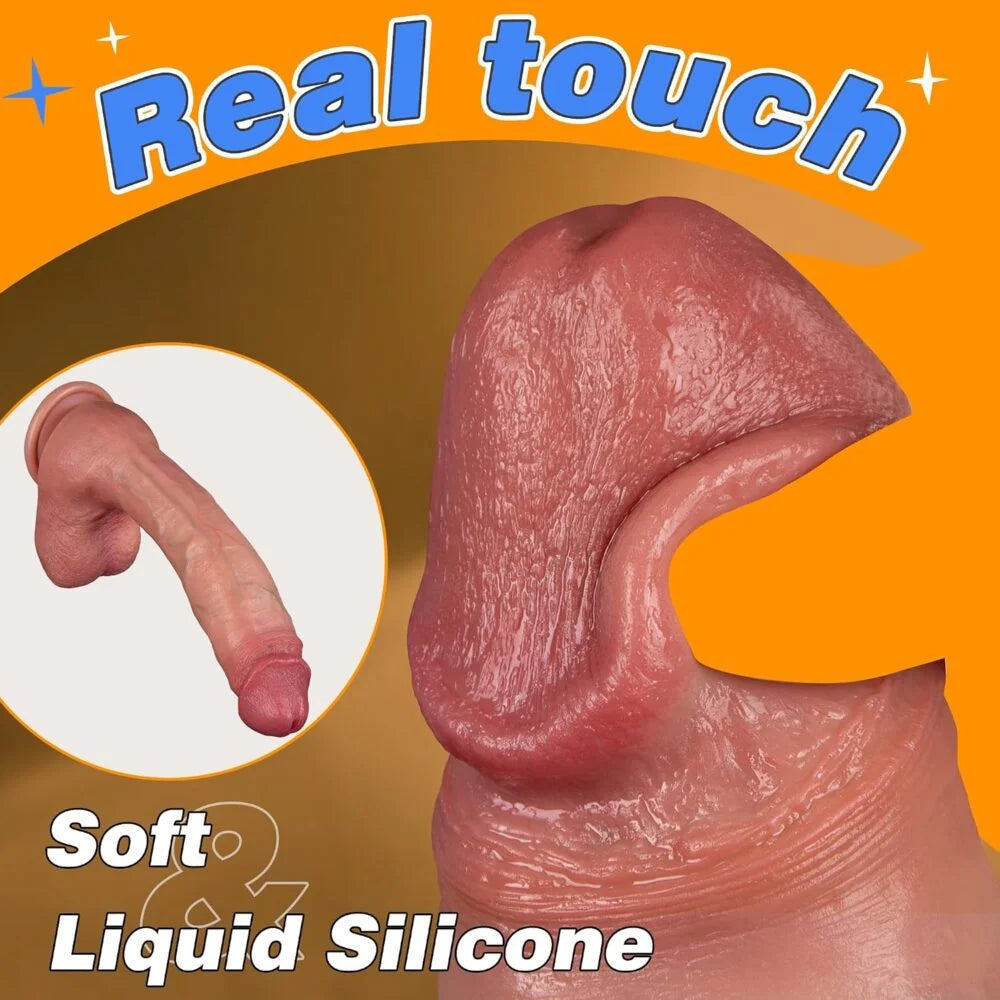 Lifelike Curved Realistic Anal Dildo