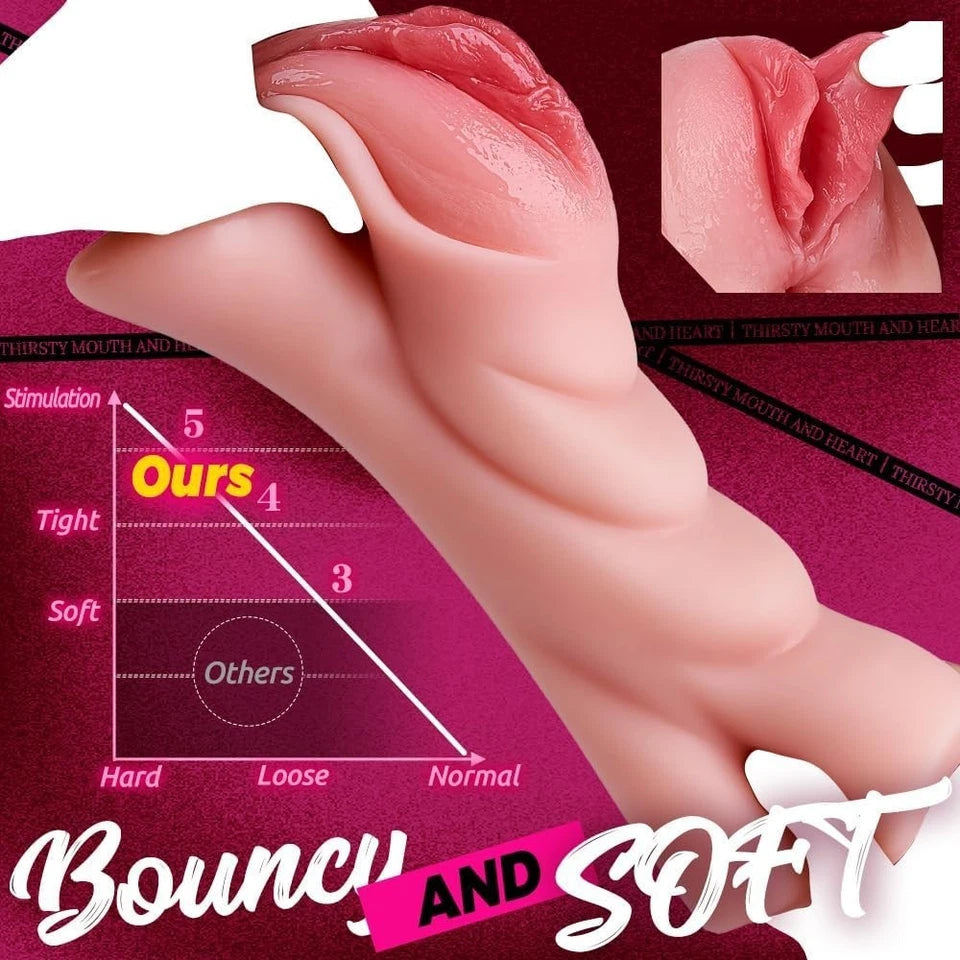 Male Masturbator Pocket Sex 2IN1 Doll Anal Vagina Realistic Pussy Sex Toys Adult  Velora Intimates